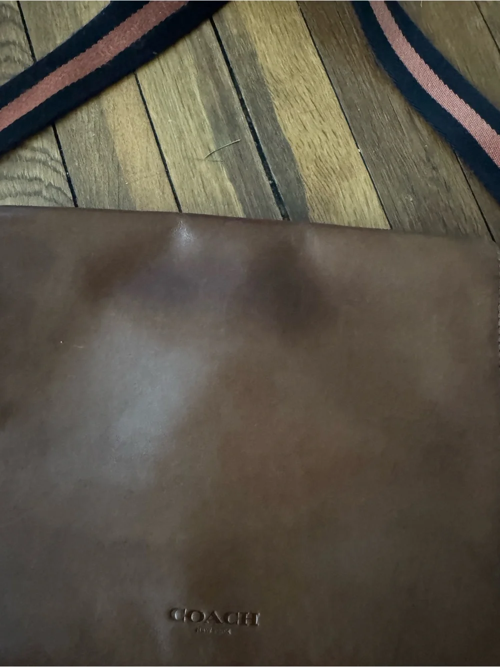 Coach Leather Messenger Bag
